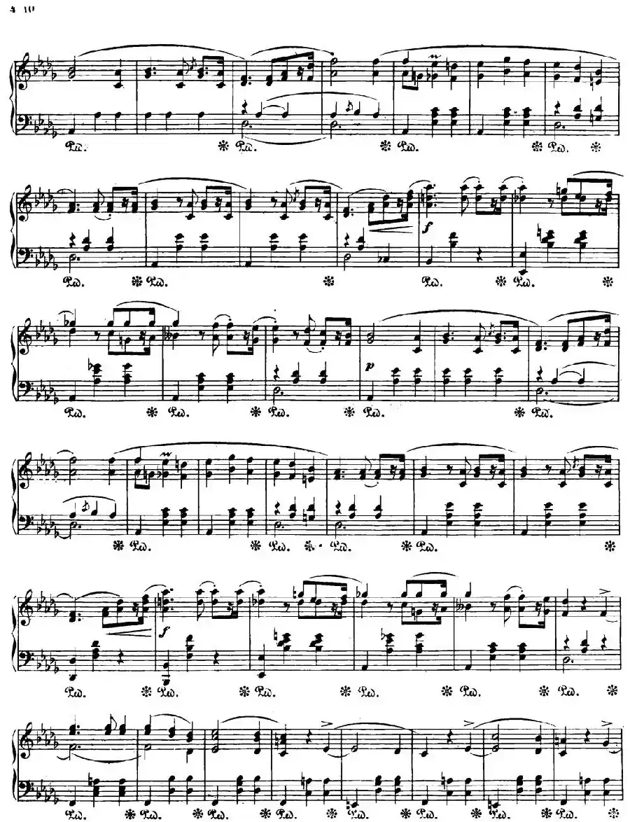 Valse brillante Op34 No1（降A大调华丽圆舞曲Op.34-1 ）