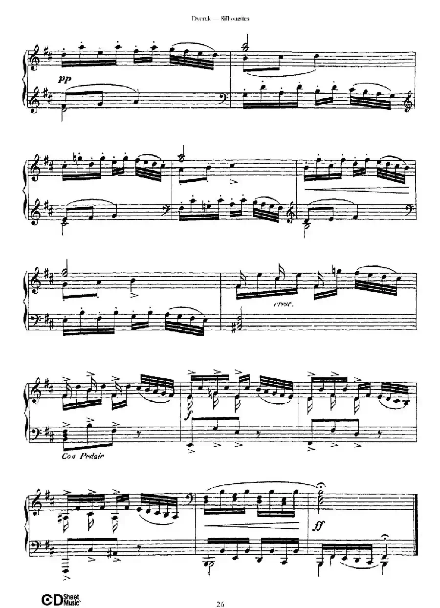 12 Silhouettes Op.8（12首剪影·8）