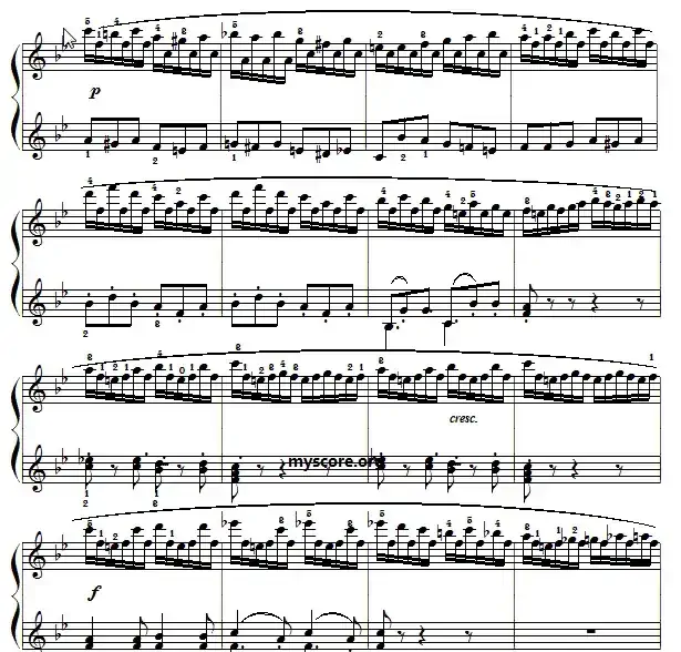 车尔尼（Czerny）849第13首曲谱及练习指导