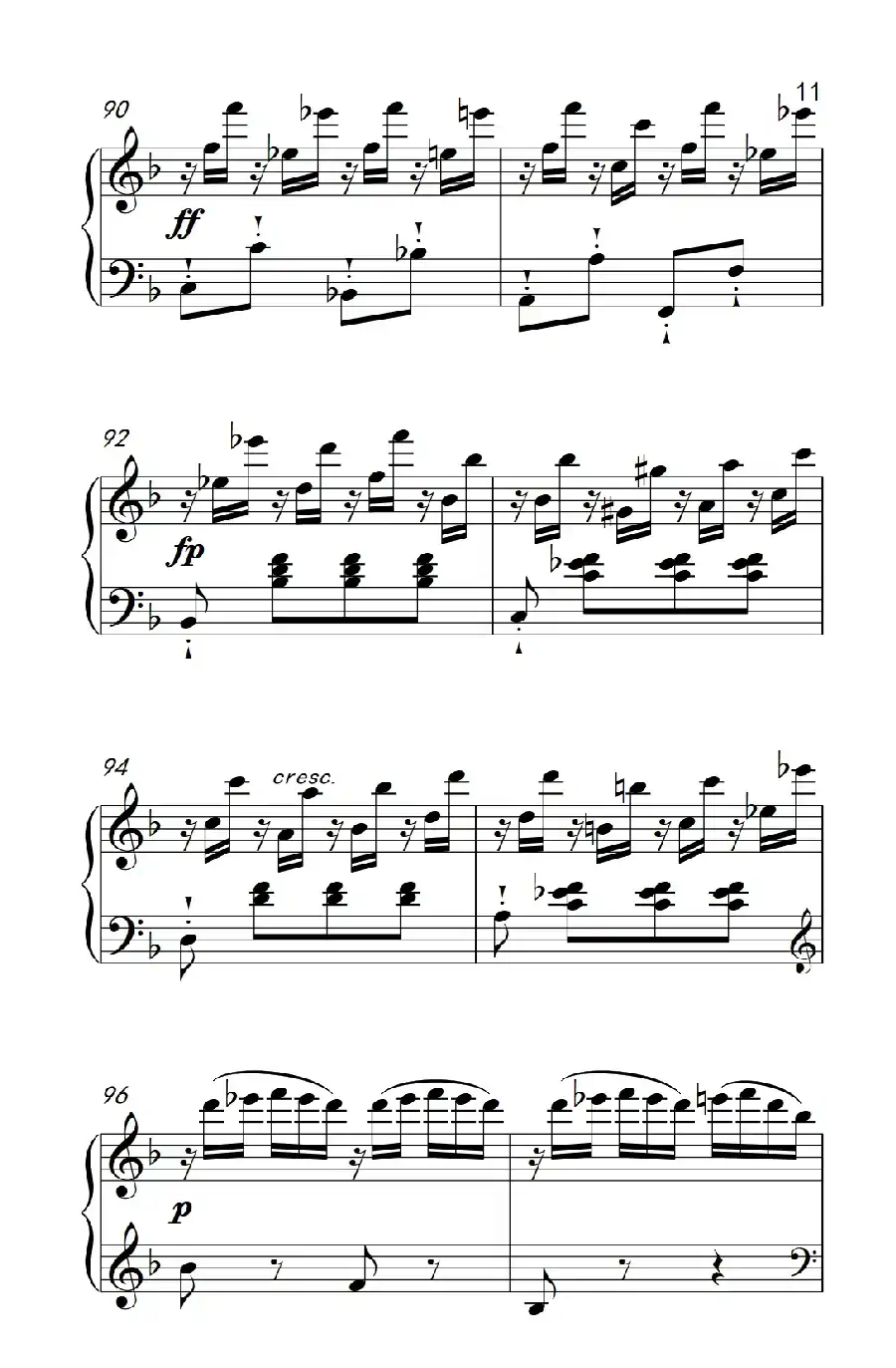 奏鸣曲 Opus 10 Nr.2 第一乐章（贝多芬奏鸣曲集 2）