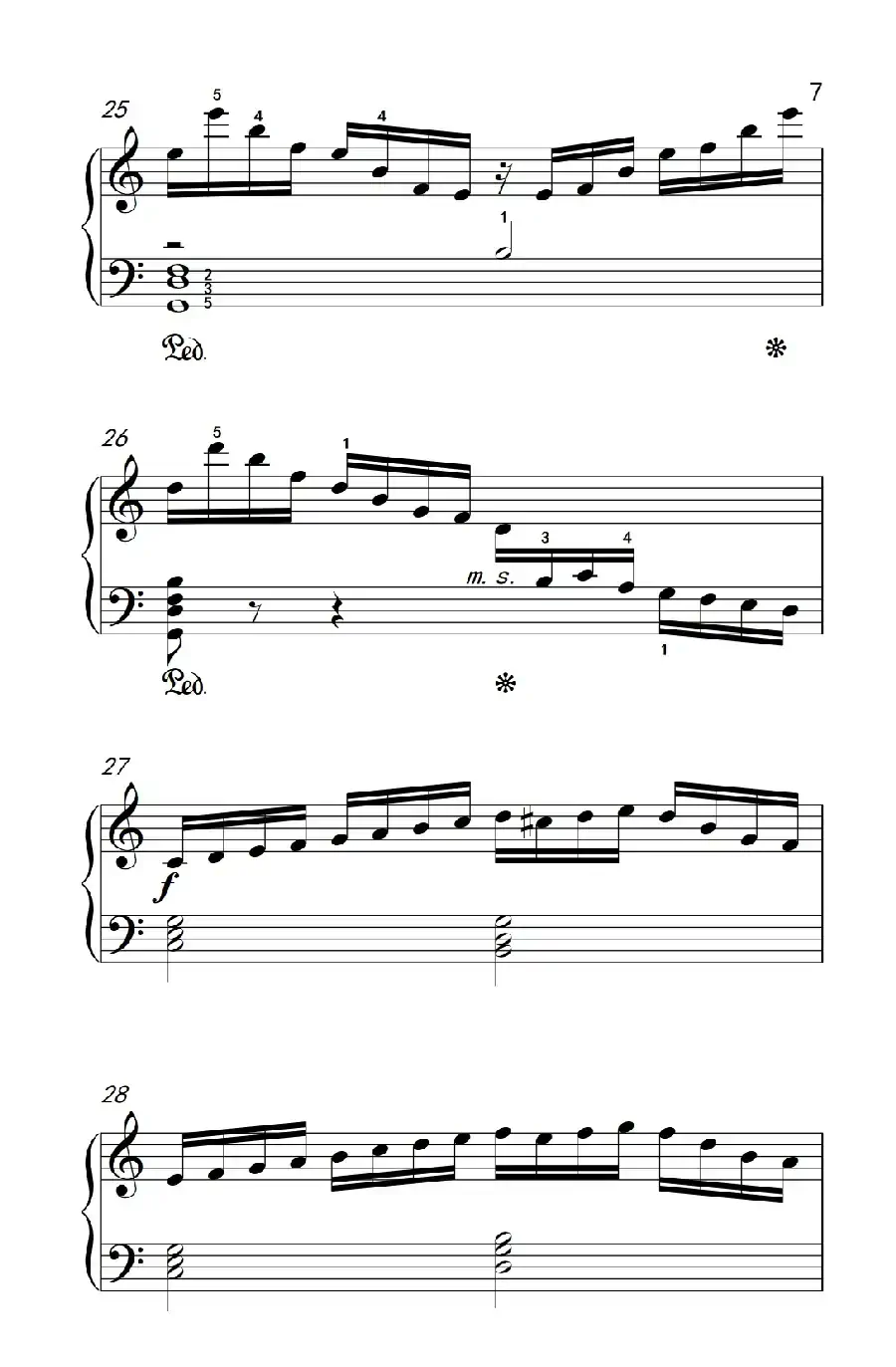 莫什科夫斯基 钢琴练习曲（第五首）