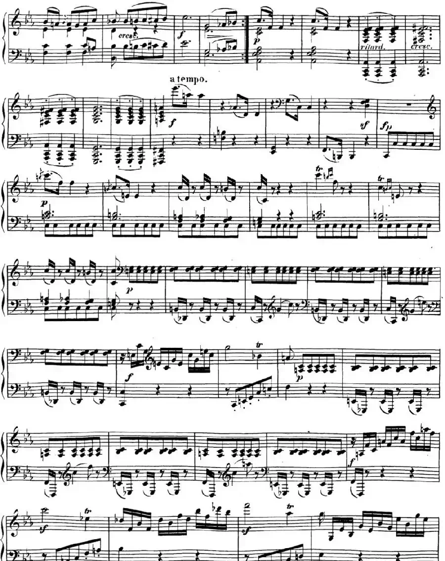 贝多芬钢琴奏鸣曲18 狩猎 降E大调 Op.31 No.3 E-flat major