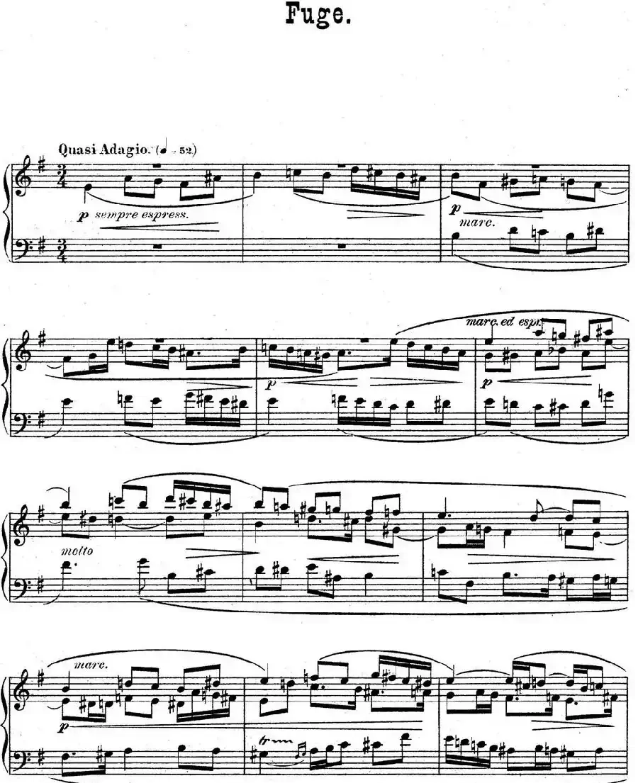 6 Preludes and Fugues Op.99（6首前奏曲与赋格·1）
