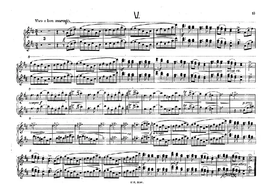 5 Waltzes Op.51-4 Hands（5首圆舞曲-四手联弹）