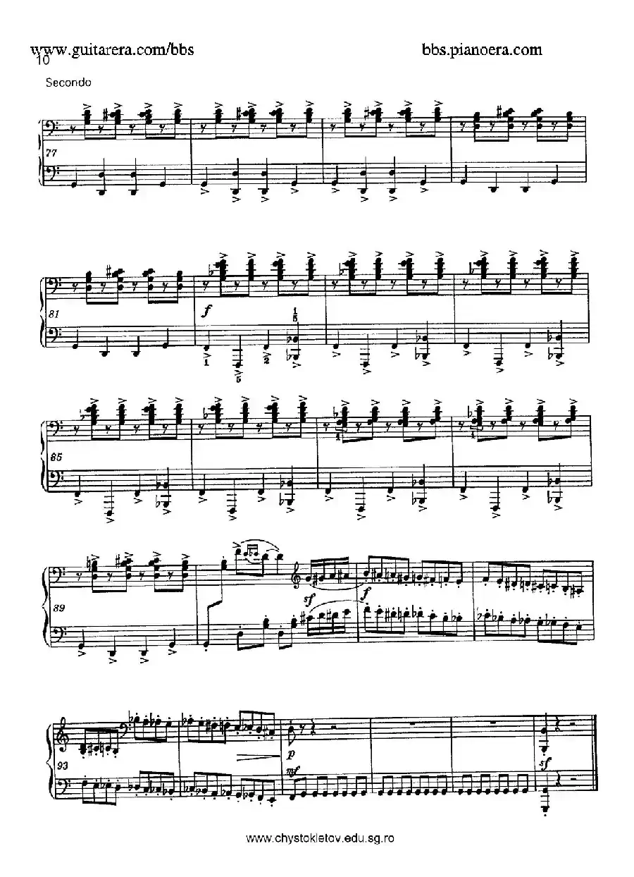 Sabre Dance（马刀舞曲）（四手联弹版）