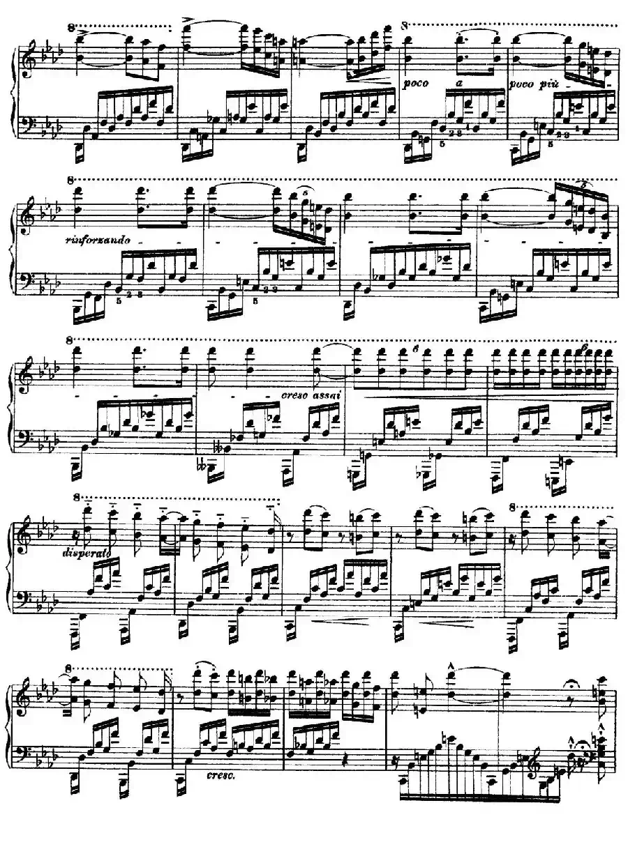 12 Etudes d'execution Transcendante S.139（12首超技练习曲·10）