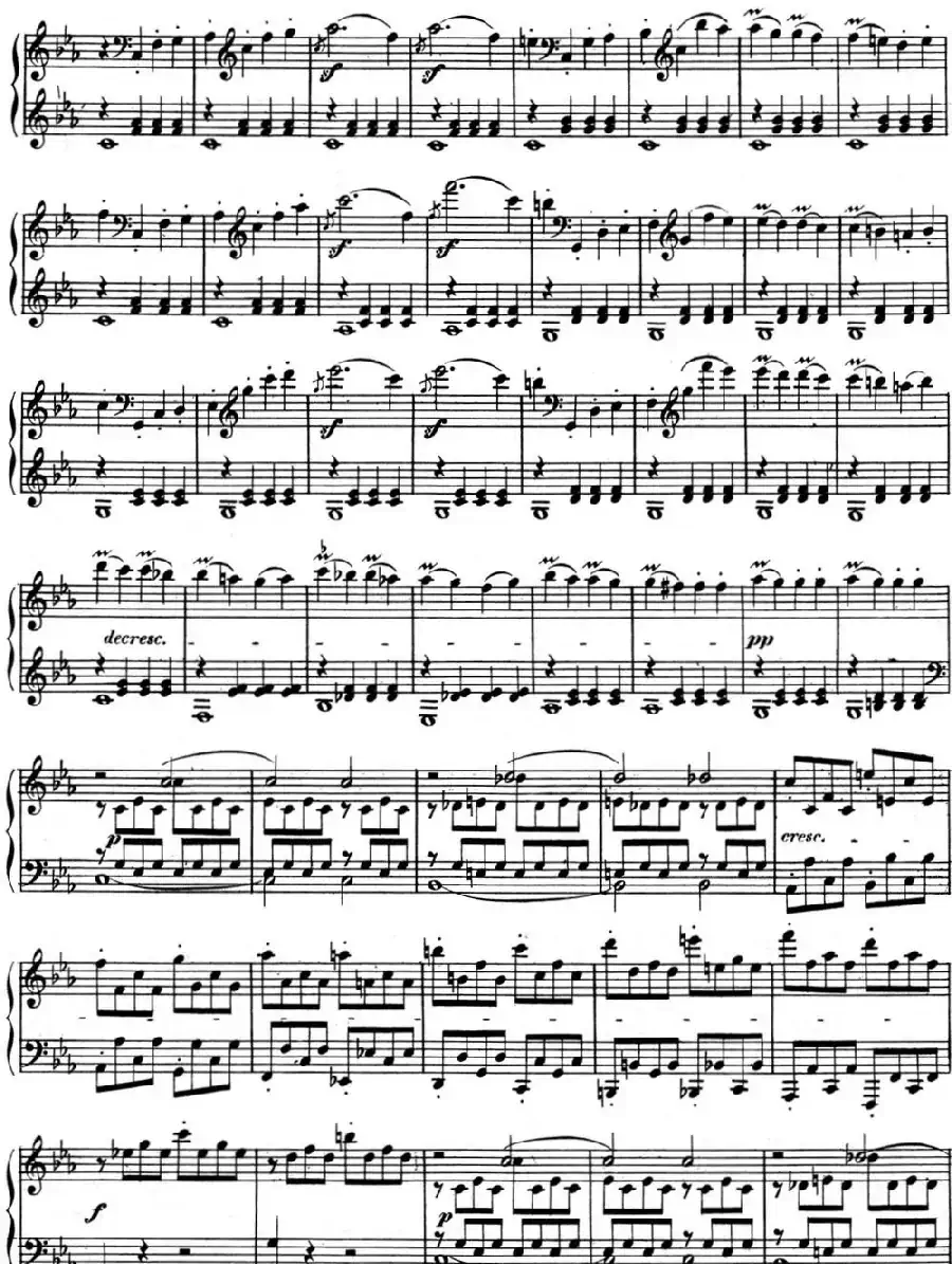 贝多芬钢琴奏鸣曲08 悲怆 C小调 Op.13 C minor