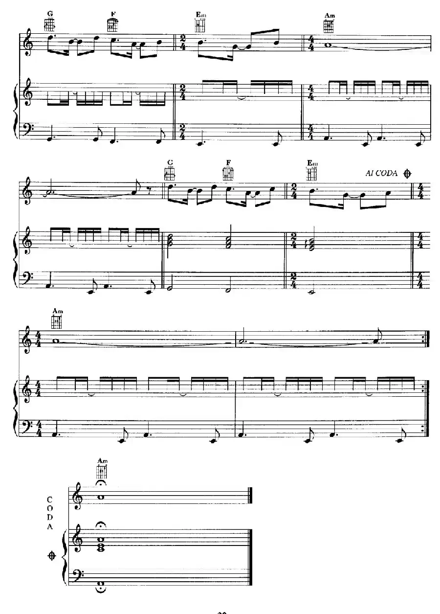 电影配乐大师莫瑞康最佳20首钢琴谱（Best of Ennio Morricone·8）