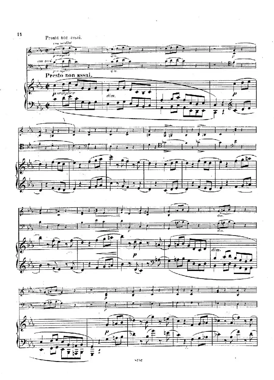 Piano Trio No.3 in c Minor Op.101（c小调第三钢琴三重奏）