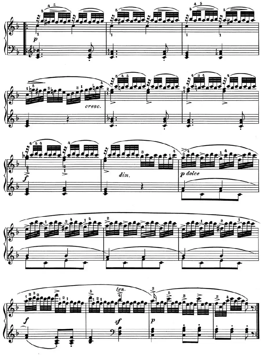 25首车尔尼Op.748练习曲（NO.14）