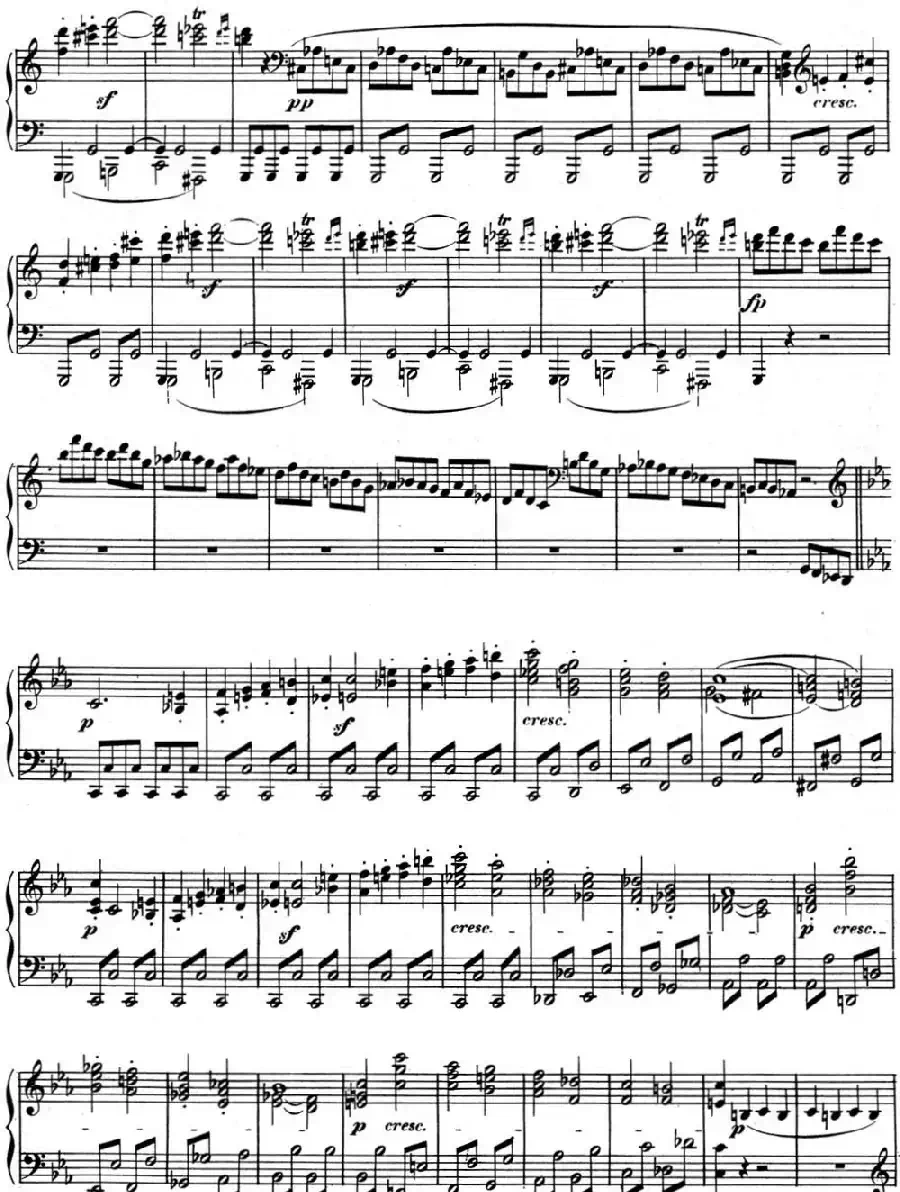 贝多芬钢琴奏鸣曲08 悲怆 C小调 Op.13 C minor