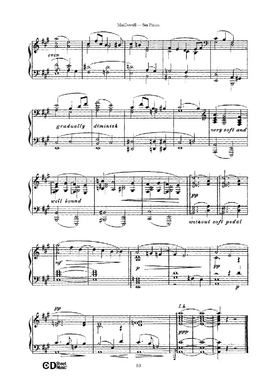 海景 Sea Pieces Op.55（No.4）