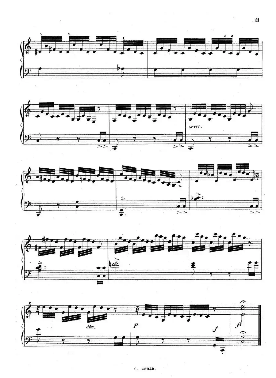 36 Etudes Rhythmiques et Melodiques Op.105（36首节奏与旋律练习曲 16—20）