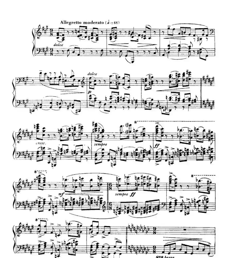 福雷13首船歌：Barcarolle No·5 in F-sharp min, Op·66