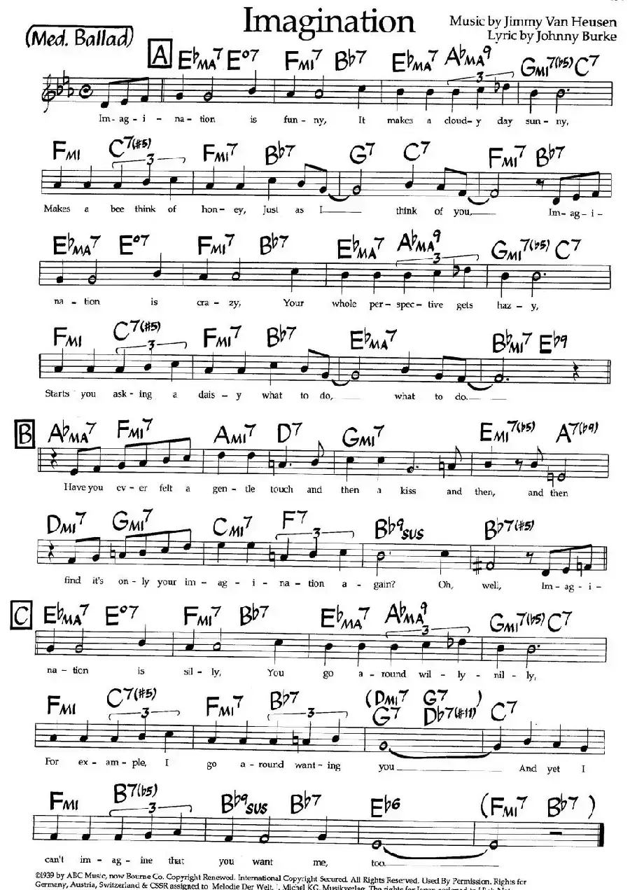 Imagination(爵士钢琴曲)