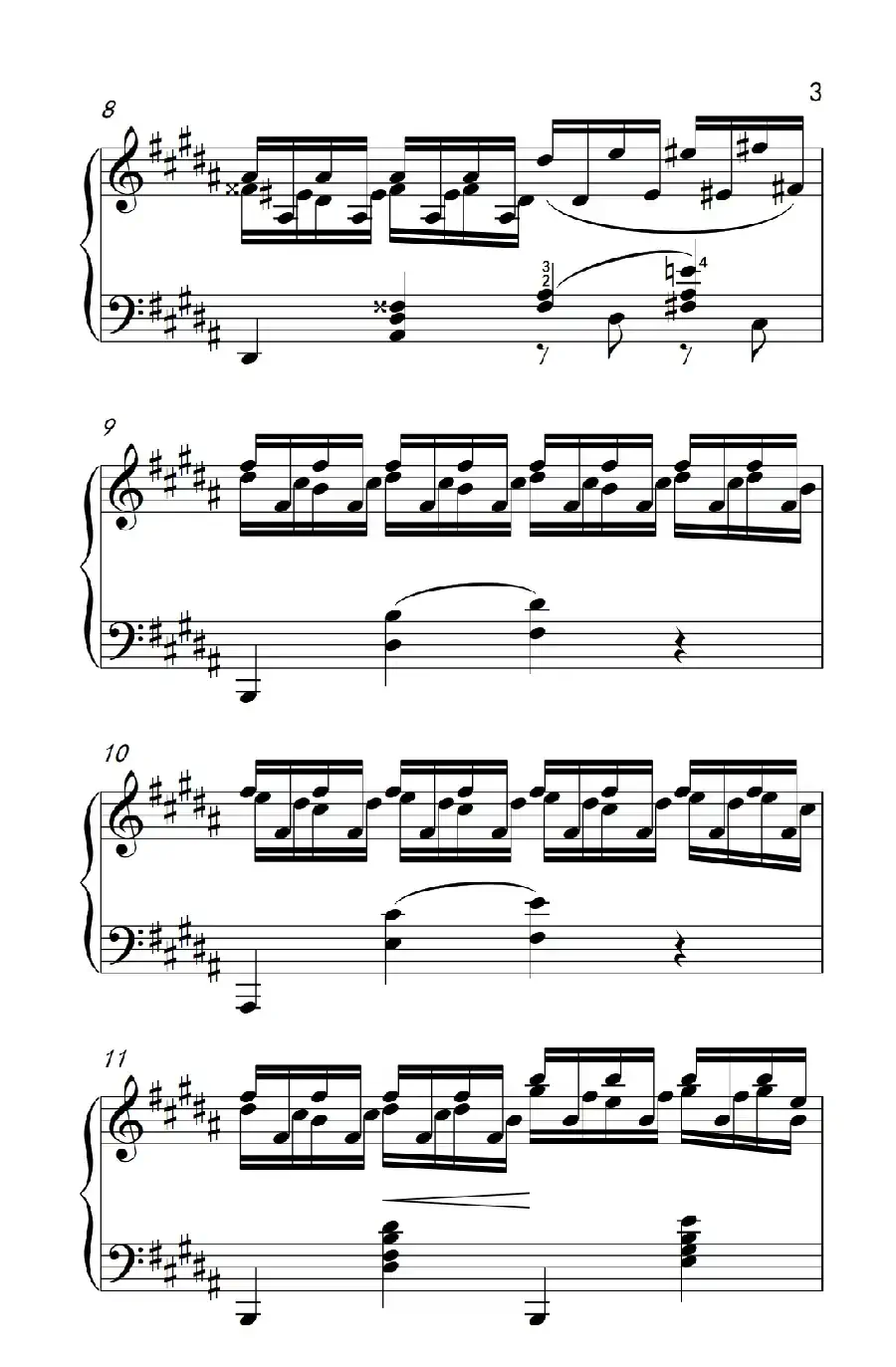 莫什科夫斯基 钢琴练习曲（第十五首）