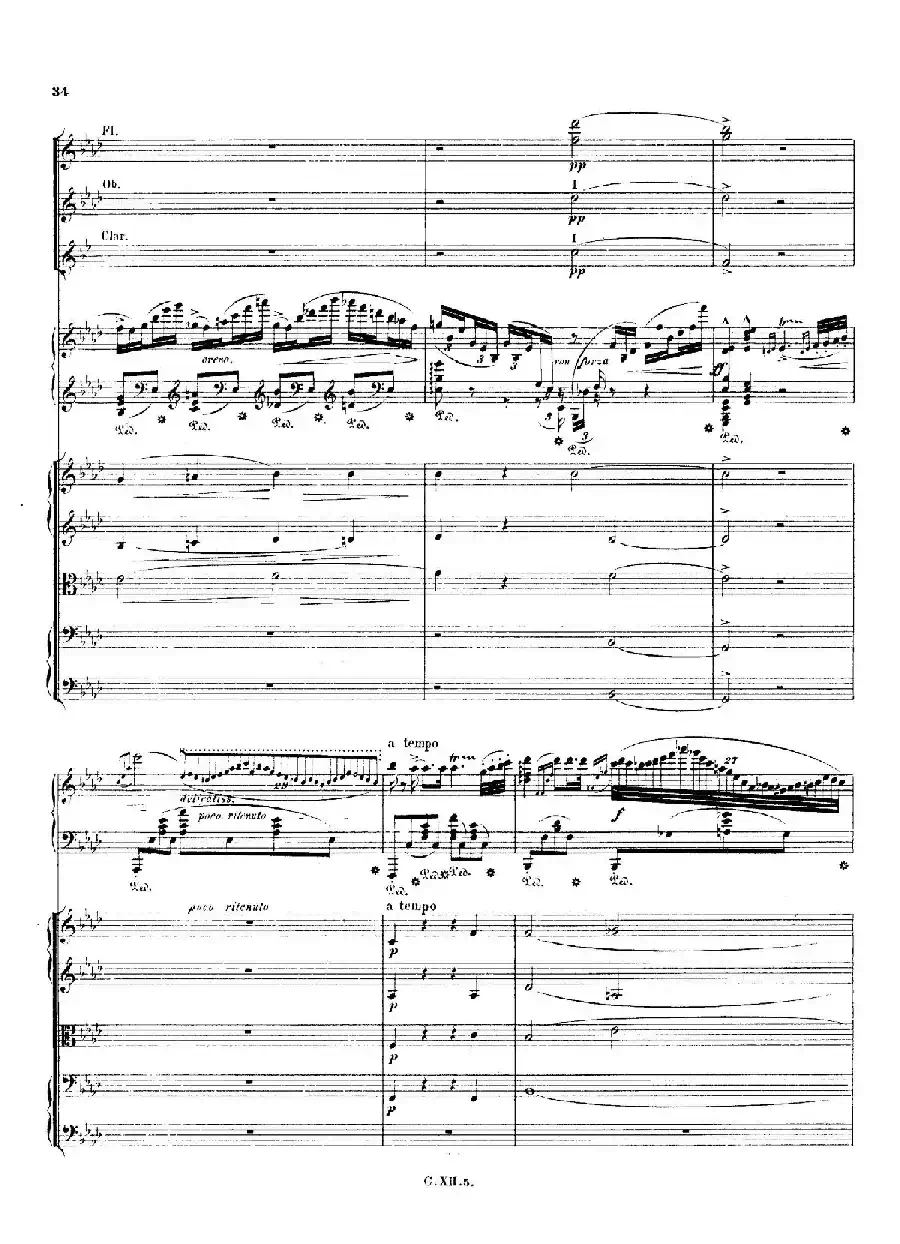 Piano Concerto No.2 in f Minor Op.21（f小调第二钢琴协奏曲·总谱）