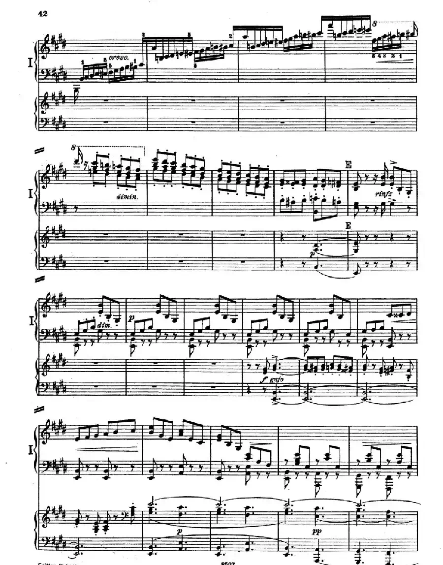 Piano Concerto in E Major Op.59（E大调钢琴协奏曲·双钢琴·第三乐章）