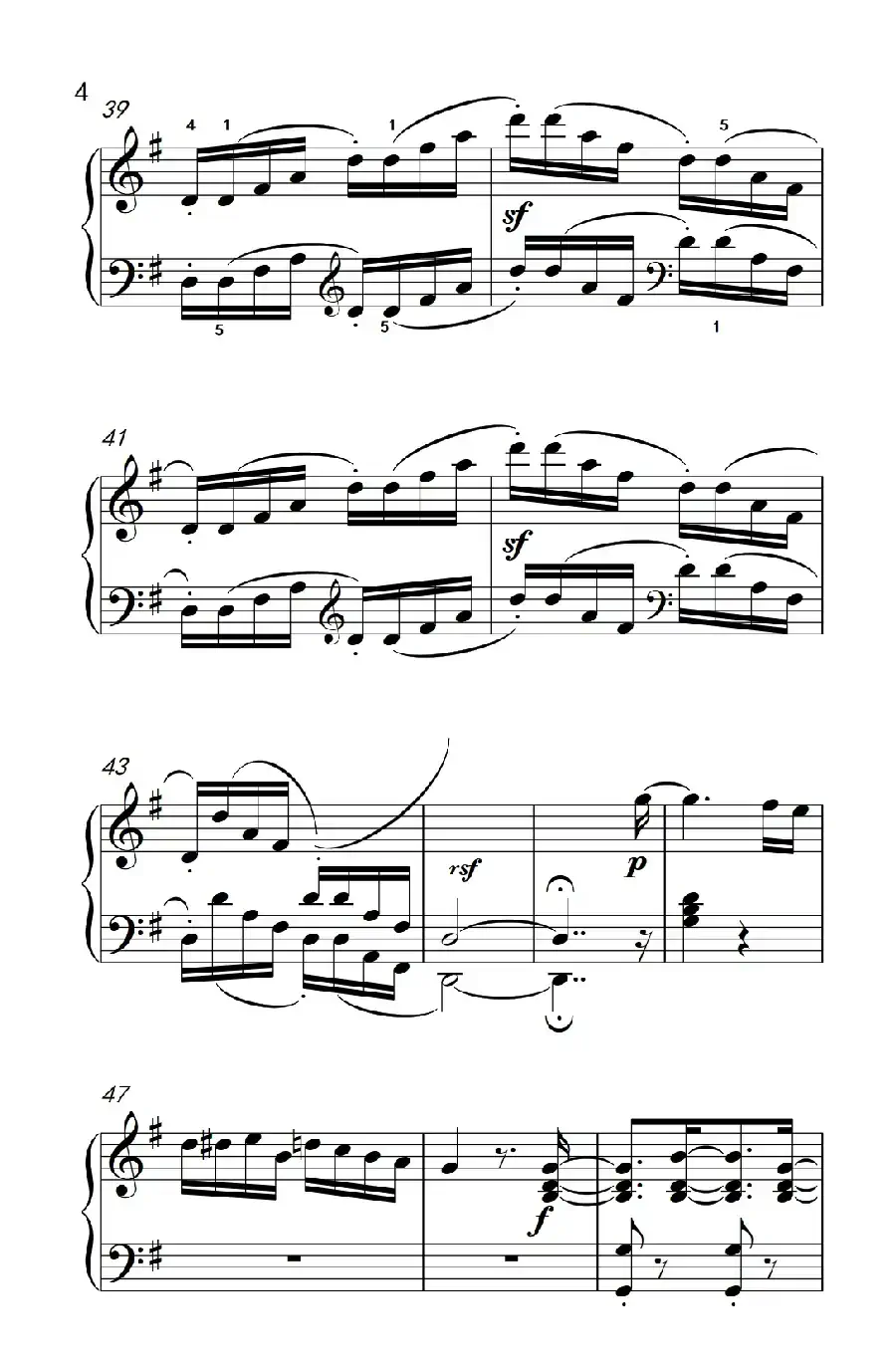第九级2.G大调奏鸣曲 第一乐章 Op.31 No.1（中央音乐学院 钢琴（业余）考级教程 7-9级）