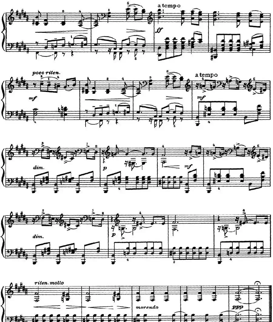 柴可夫斯基18首钢琴小品Op.72（8.Dialogue）