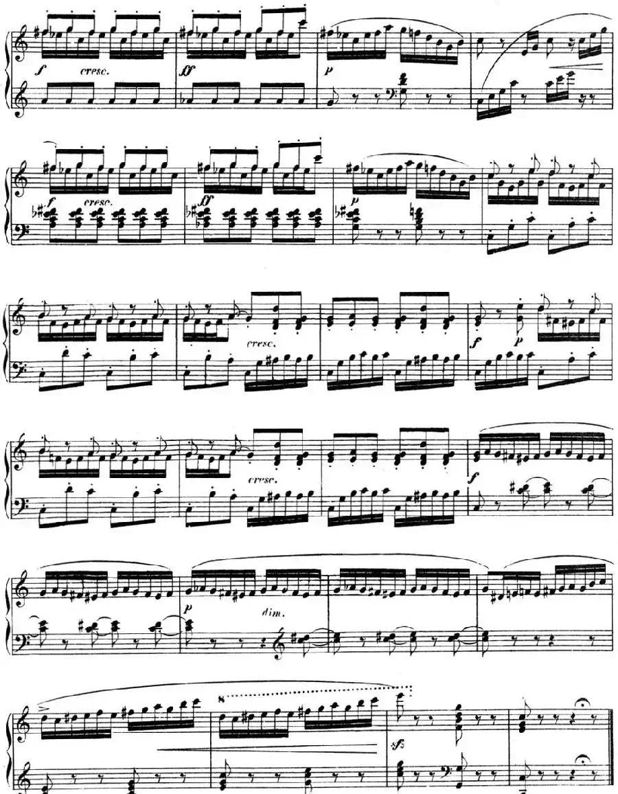 门德尔松无词歌Op.67(NO.4)