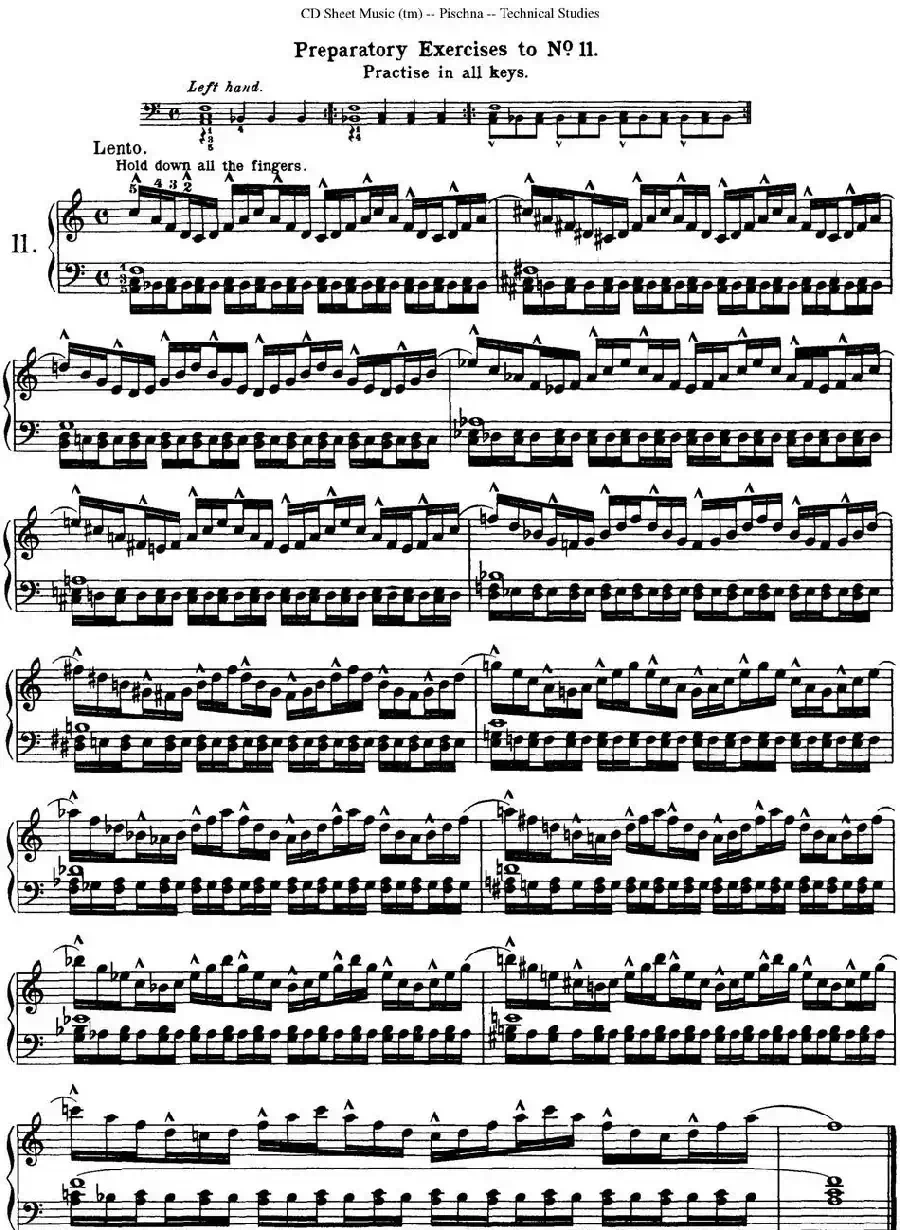 Technical Studies 60 Progressive Exercises （60首钢琴循序渐进练习曲 P21——30）