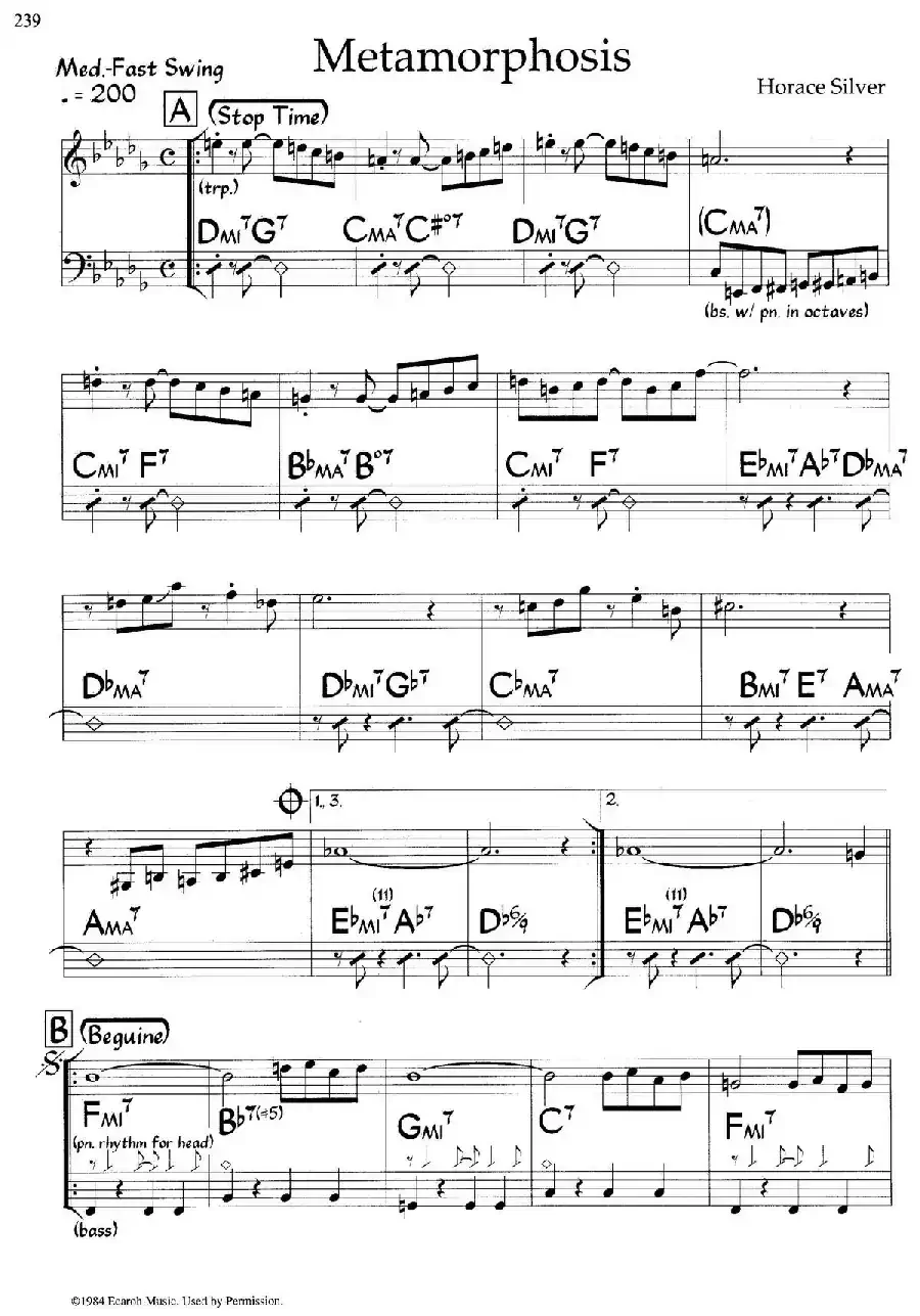 Metamorphosis(爵士钢琴曲)