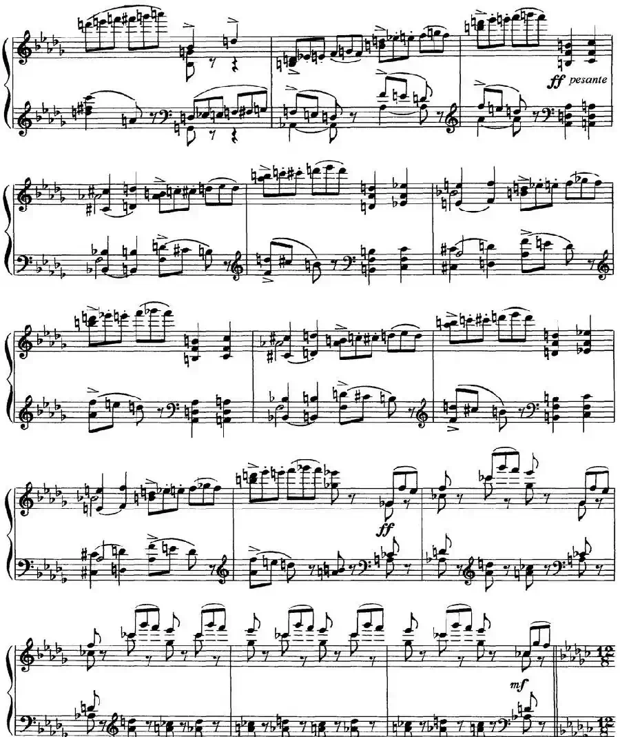 柴可夫斯基18首钢琴小品Op.72（10.Scherzo-fantaisie）