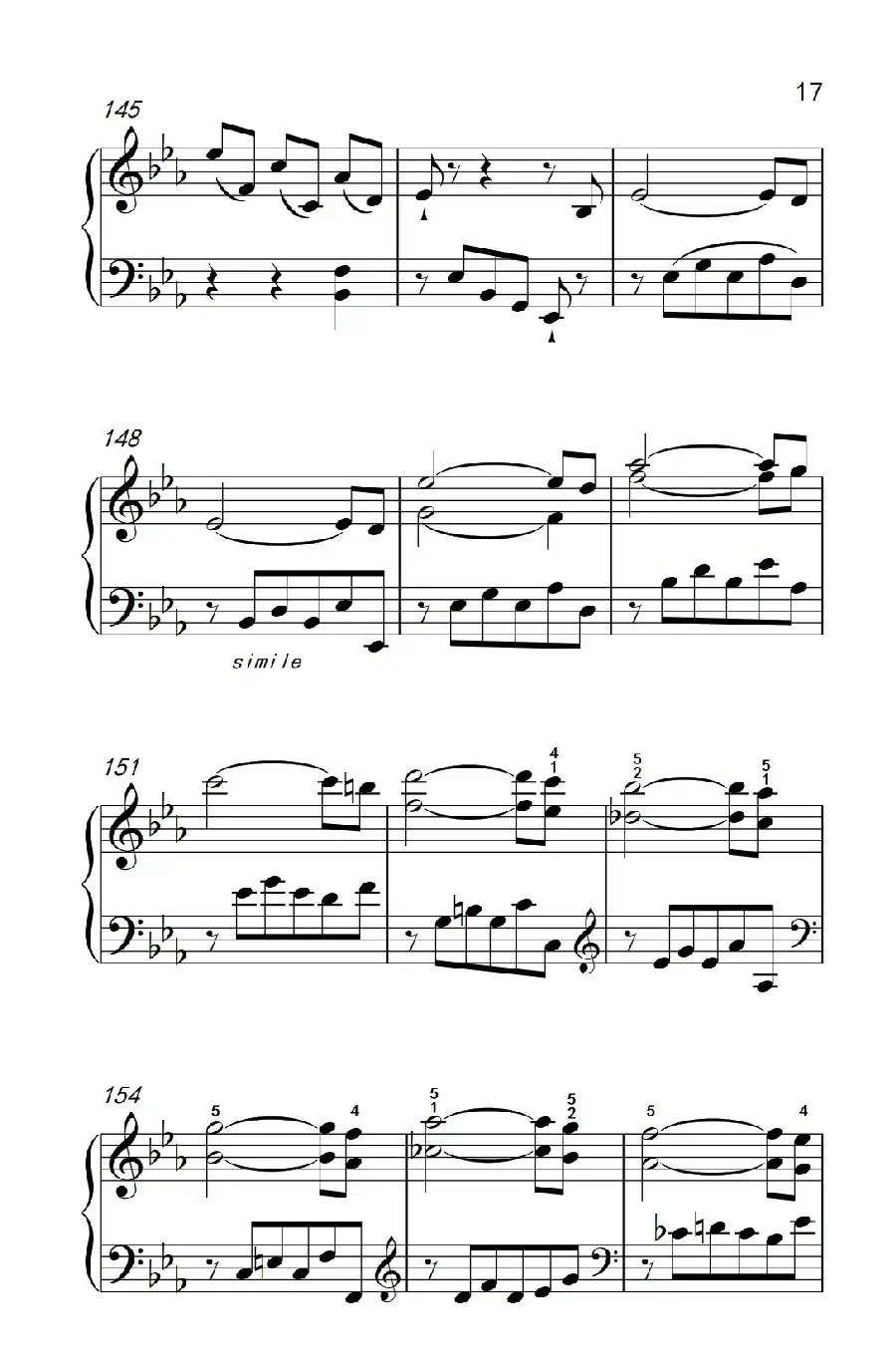 第八级2.♭E大调奏鸣曲 第一乐章 Hob.XVI 49（中央音乐学院 钢琴（业余）考级教程 7-9级）