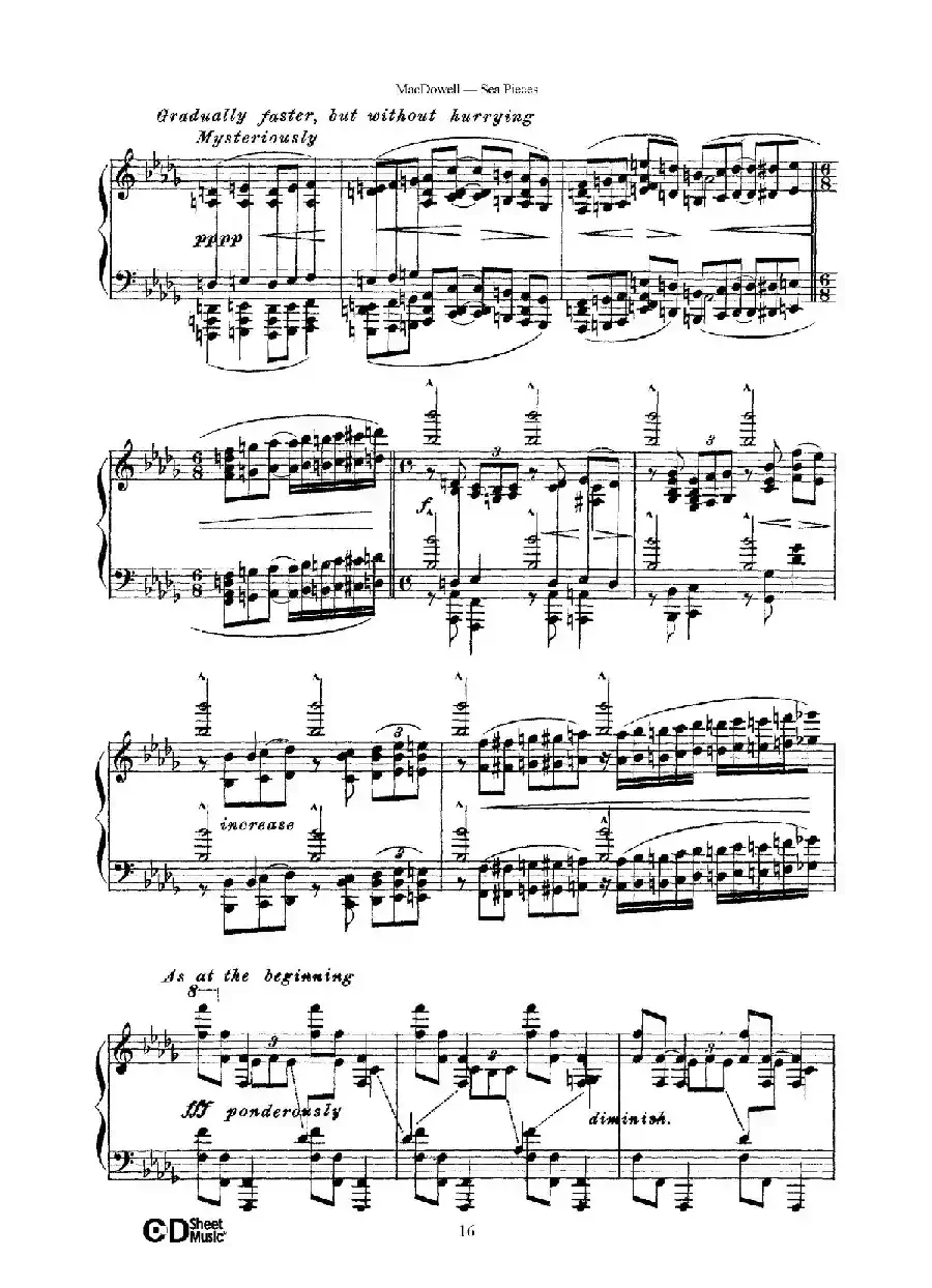海景 Sea Pieces Op.55（No.6）