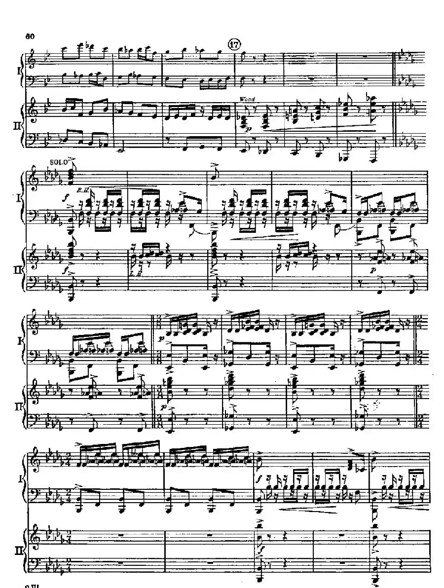 F大调爵士钢琴协奏曲（美版双钢琴原谱 P61—68）