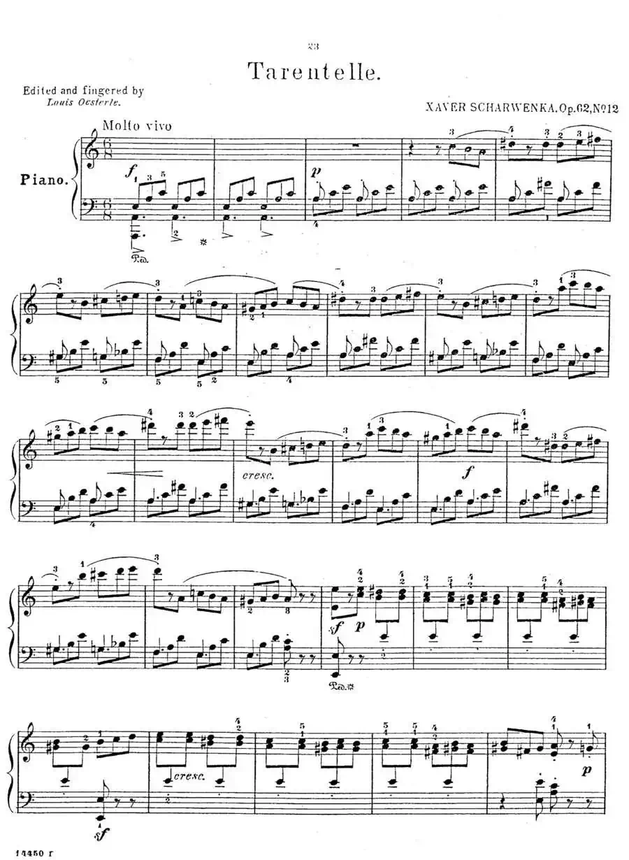 Album f the Young Op·62（12· 塔兰泰拉 Tarentelle，a小调）