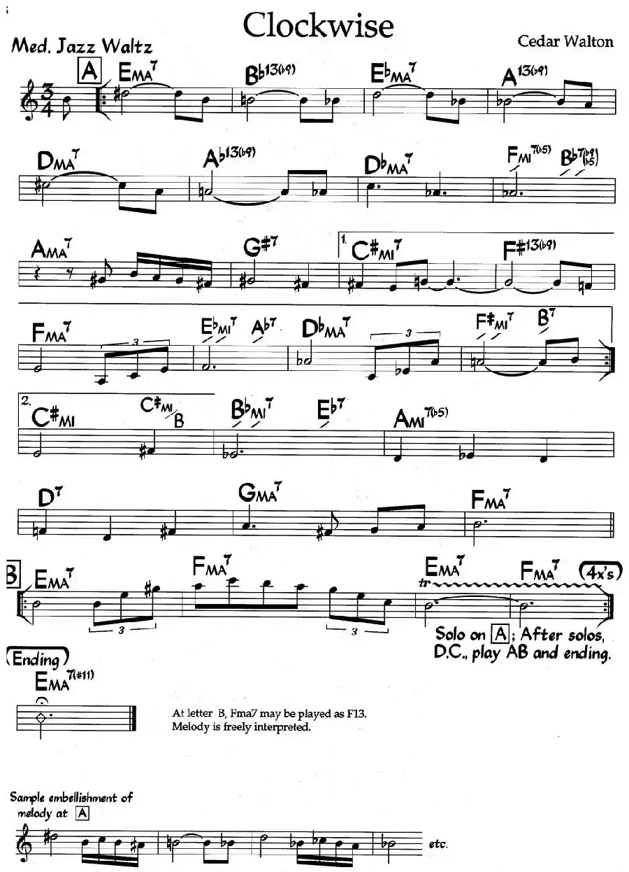 Clockwise(爵士钢琴曲)