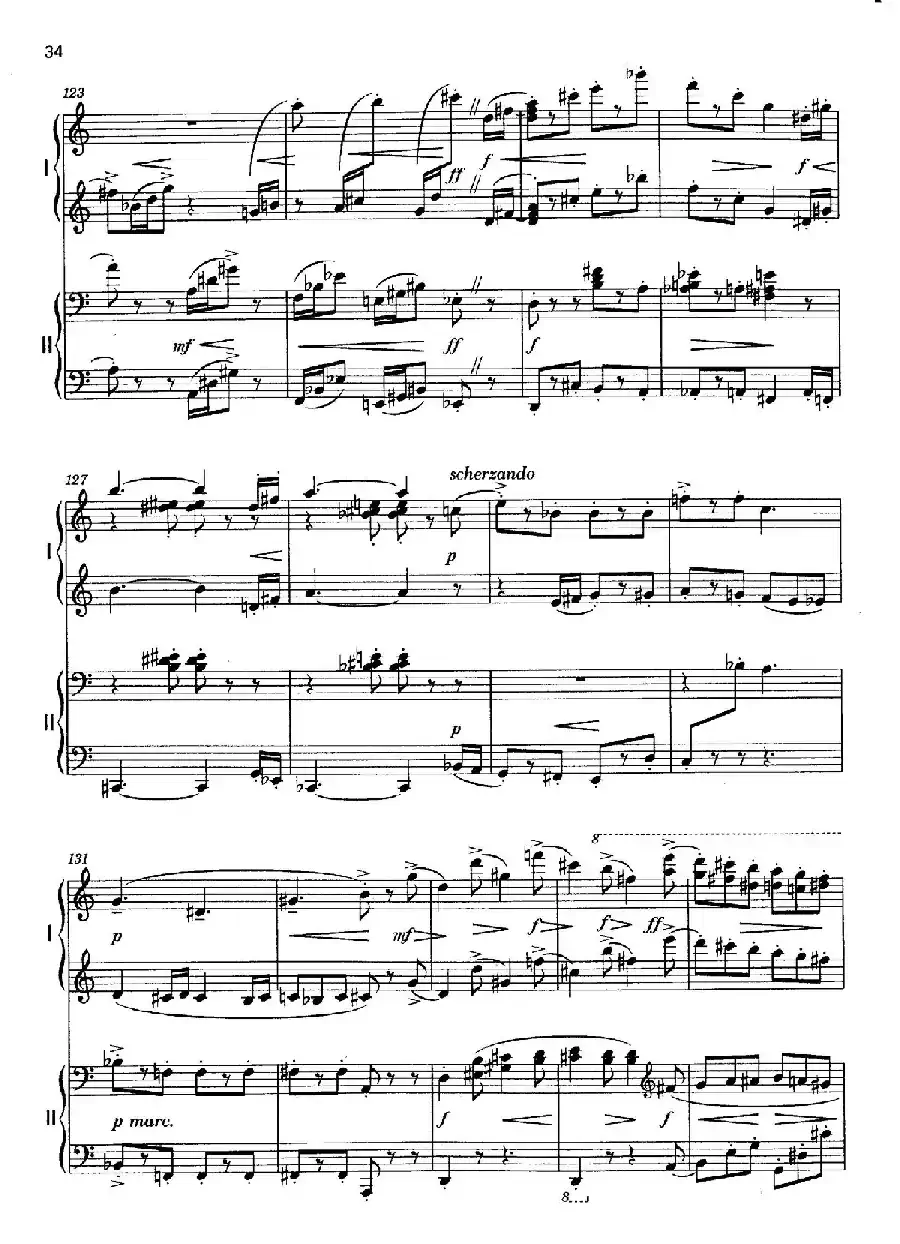 Vier Bagatellen Op.70（4首小品·Ⅳ·四手联弹）