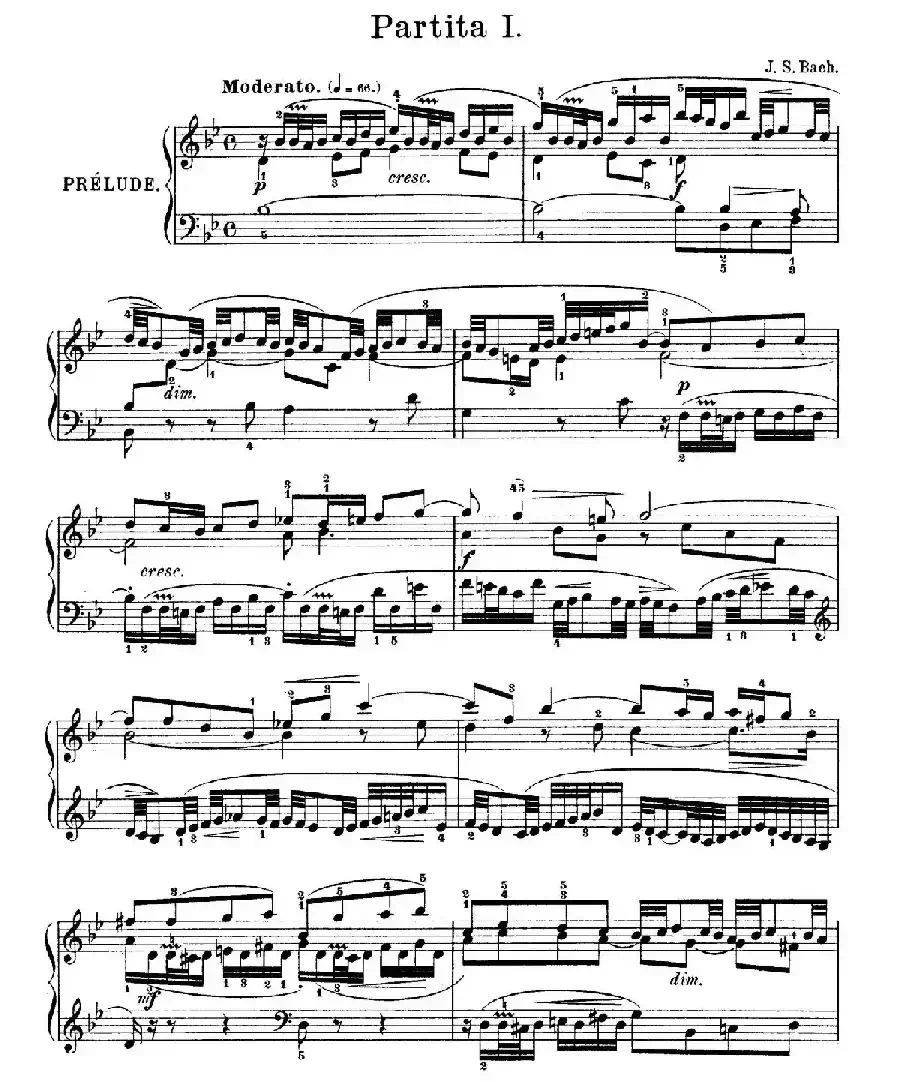 Six Partitas BWV 825-830（6首帕蒂塔·1）