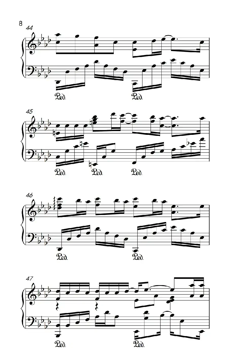 有个爱你的人不容易(《弹吧音教》制谱版)