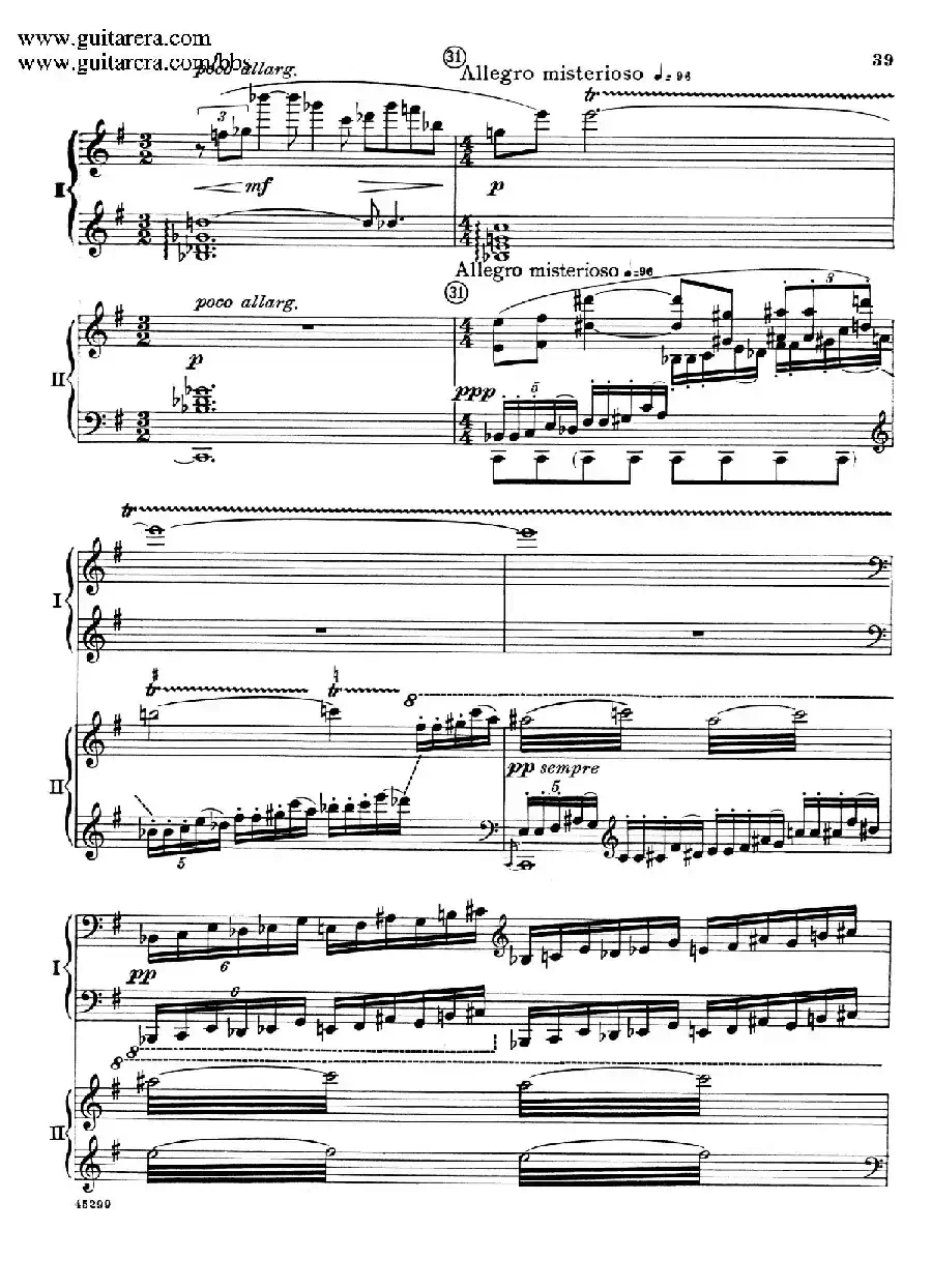 Piano Concerto Op.38（钢琴协奏曲·双钢琴·第一乐章）