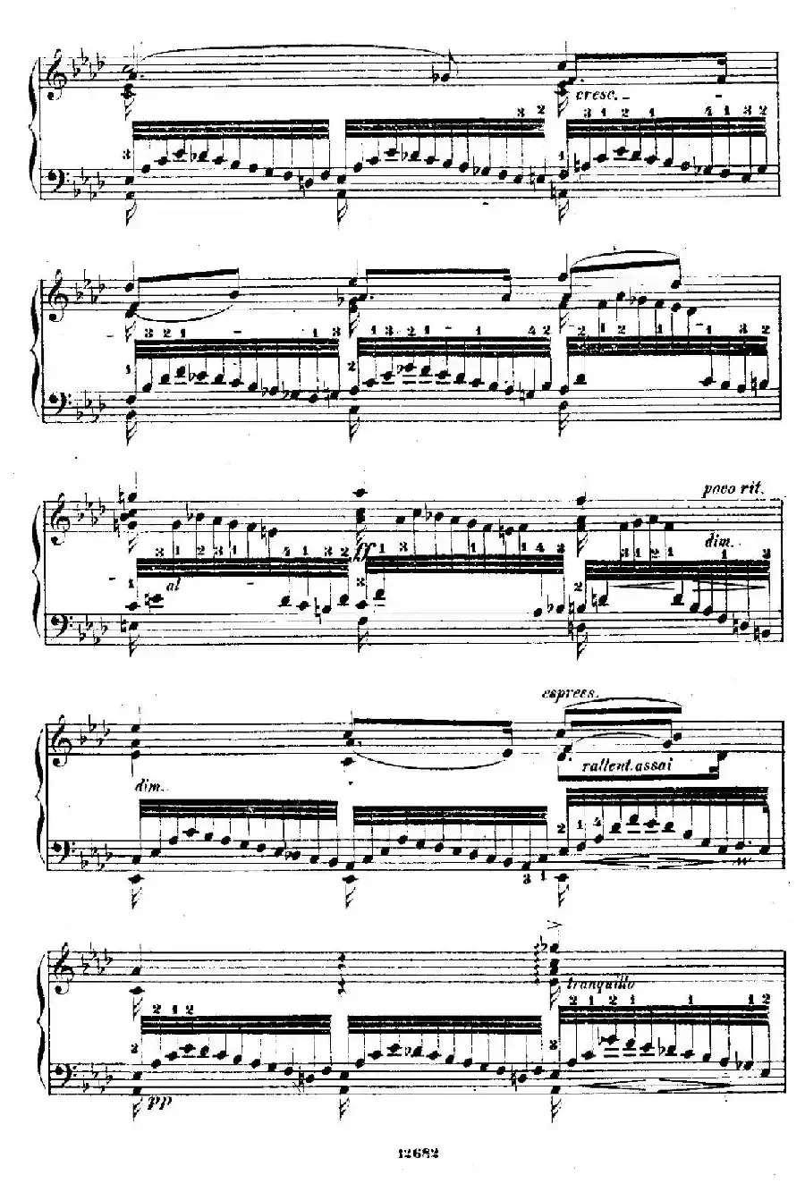 Douze Etudes de Salon Op.5（12首沙龙练习曲·6）