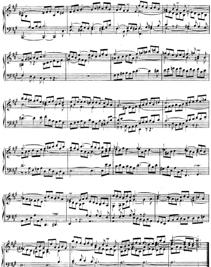 英国组曲No.1 巴赫 A大调 1st Suite BWV 806