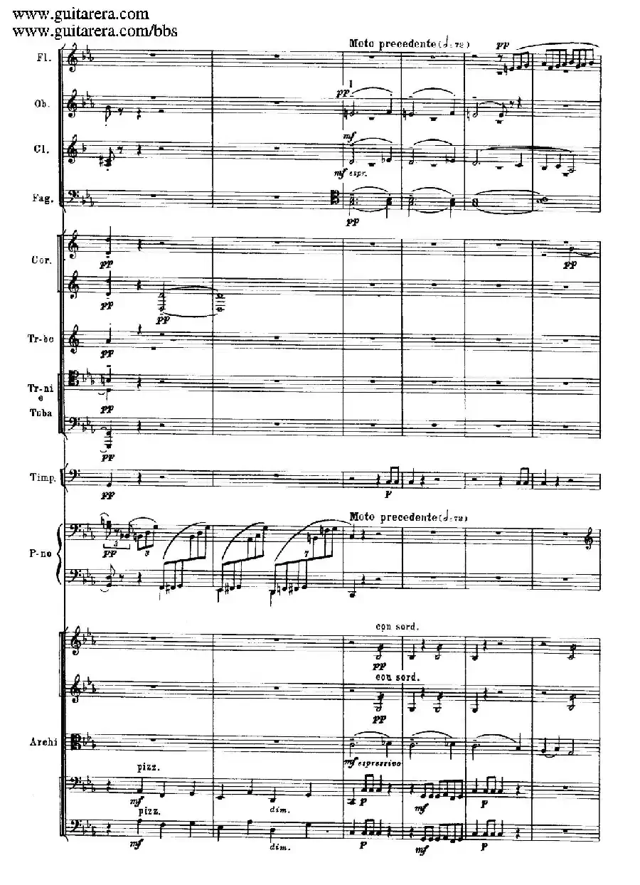 c小调第二钢琴协奏曲 Op.18（第一乐章总谱·P10——18）