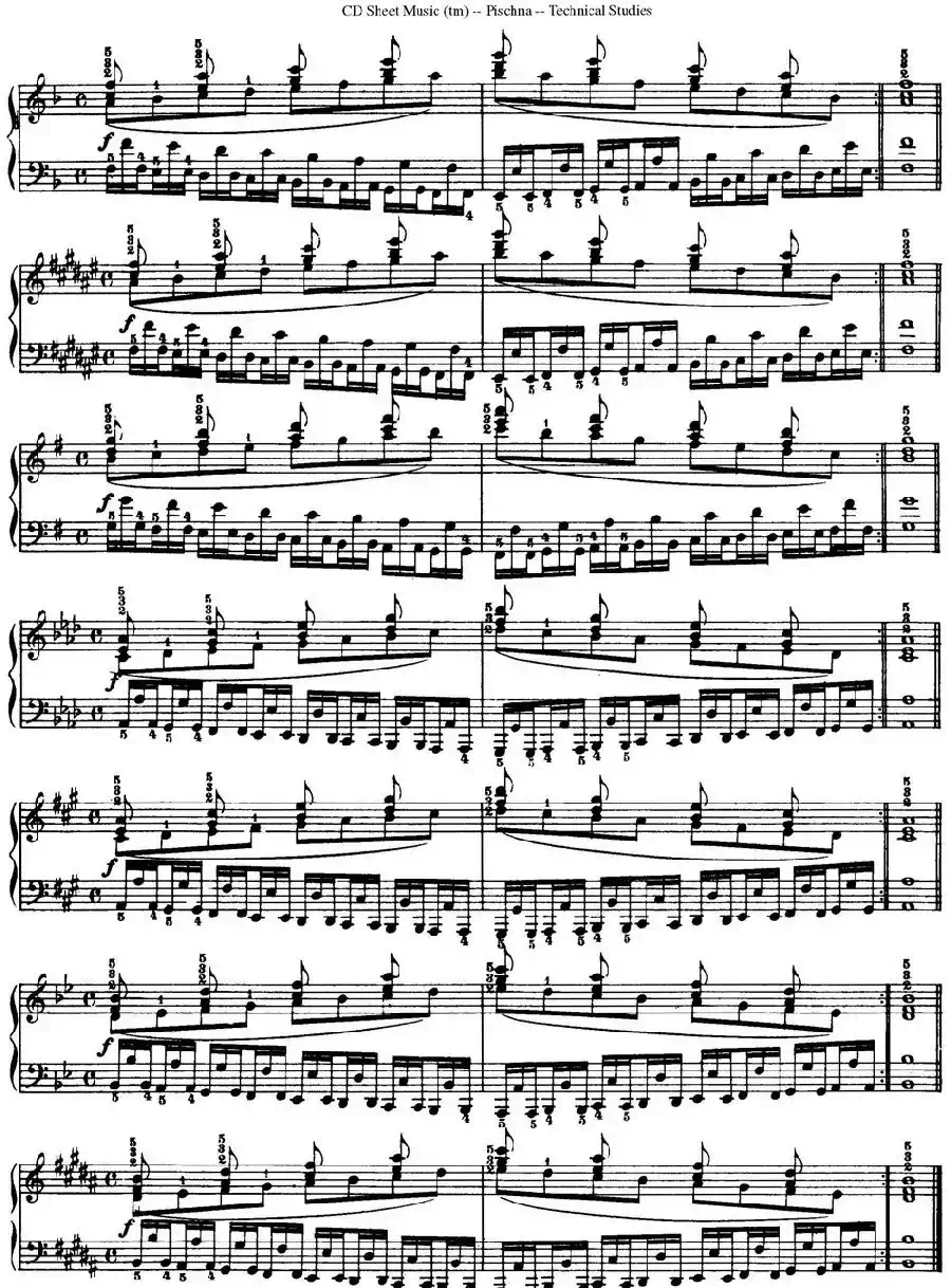 Technical Studies 60 Progressive Exercises （60首钢琴循序渐进练习曲 P81——90）
