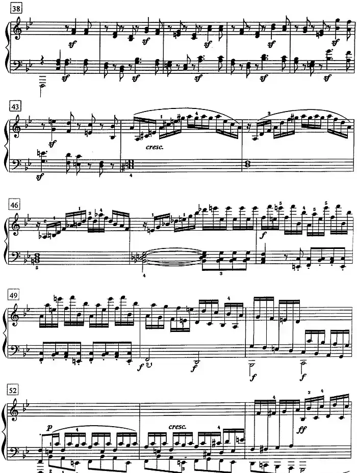 钢琴教程第七级 大型乐曲（降B大调奏鸣曲 Op.22 第一乐章）
