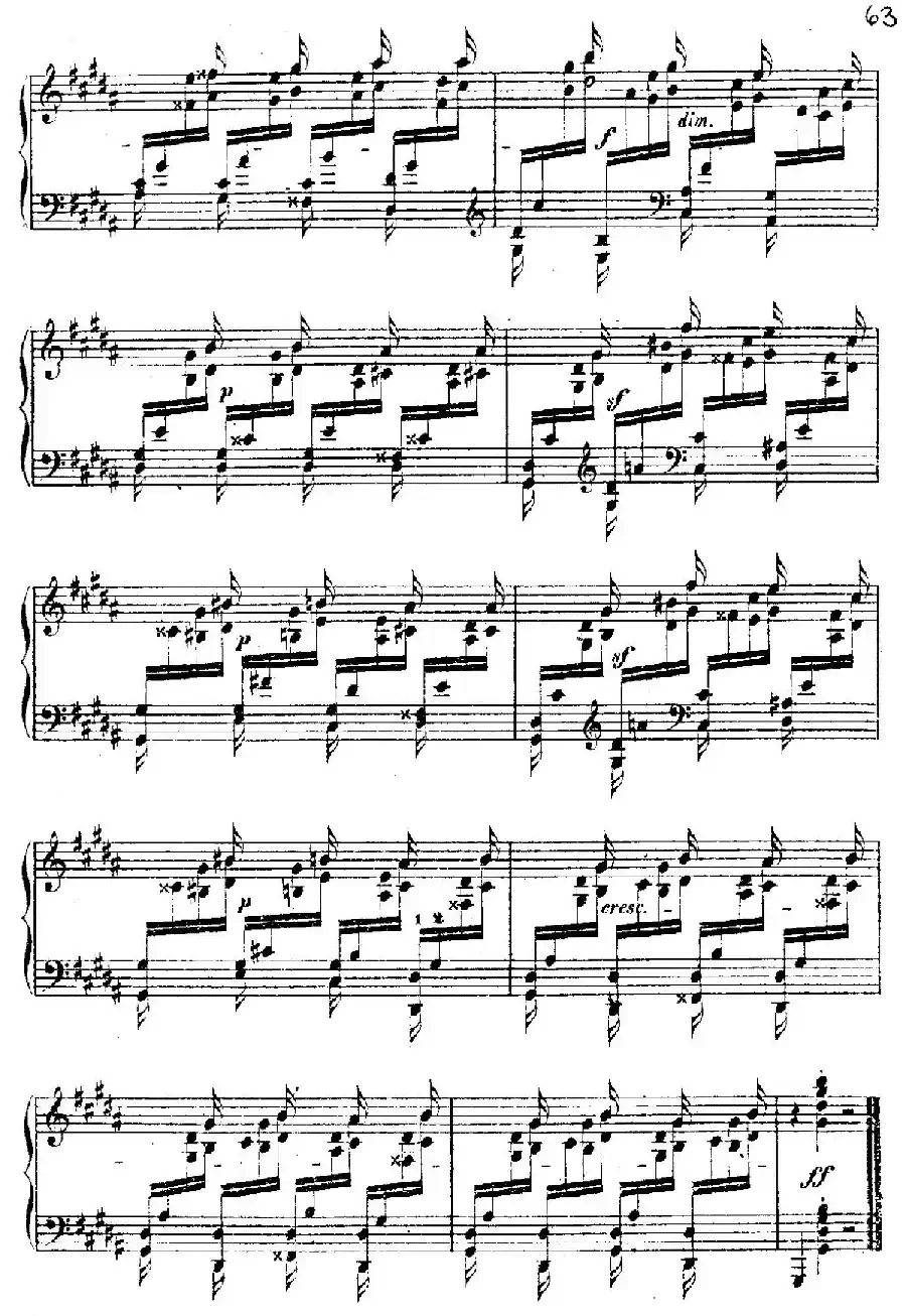 Douze Etudes de Salon Op.5（12首沙龙练习曲·12）
