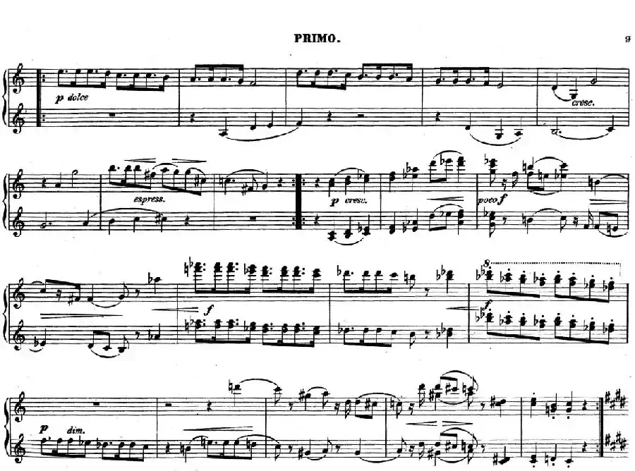 Zwolf Original-Compositionen fur Pianoforte zu 4 Handen Op.57（12首四手联弹小品·3）