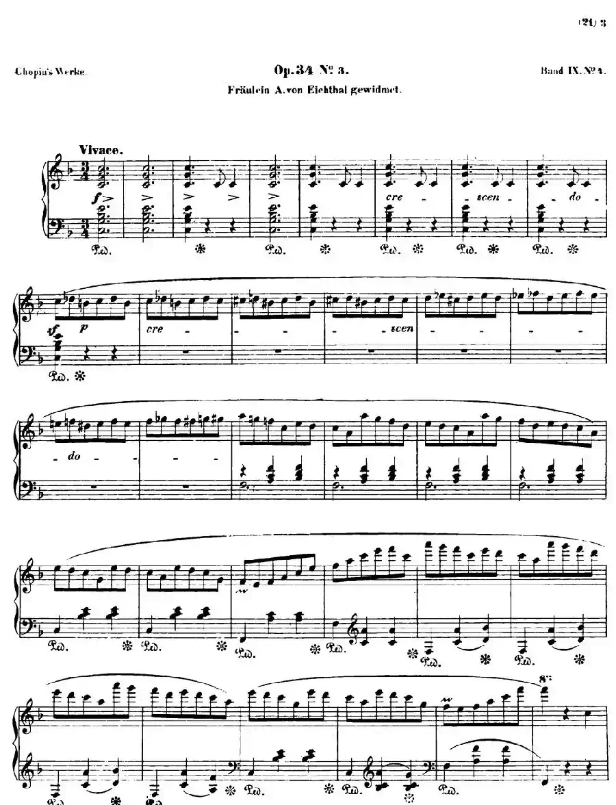 Valse brillante Op34 No3（F大调华丽圆舞曲Op.34-3）