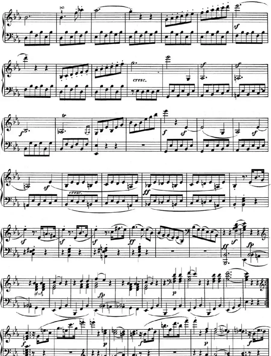 贝多芬钢琴奏鸣曲05 c小调 Op.10 No.1 C minor