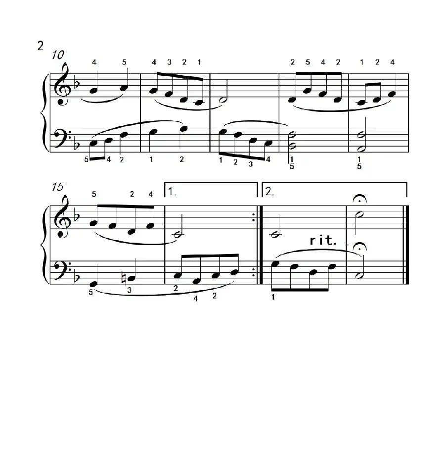 孟姜女（约翰·汤普森 成人钢琴教程 第二册）