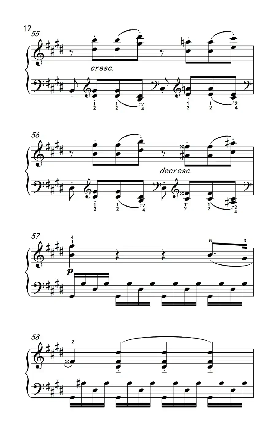 第十四号钢琴奏鸣曲（月光） 激动的急板