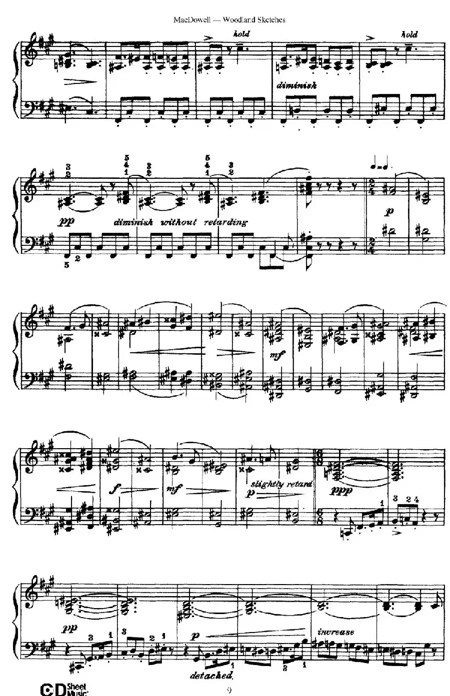 Woodland Sketches Op.51（森林素描·4）