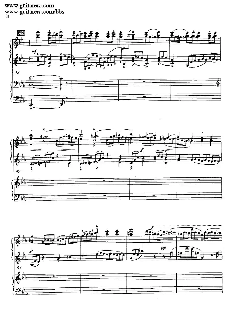 c小调第二钢琴协奏曲 Op.18（双钢琴·第三乐章）